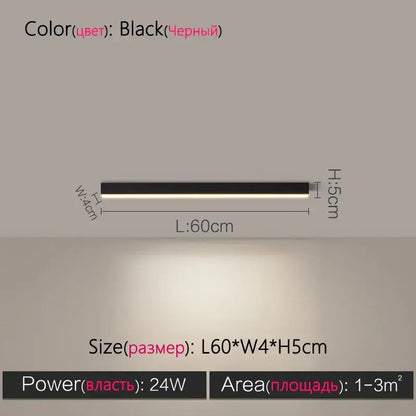 Black rectangular led ceiling lamp with sleek modern design and slim profile for decorbites led ceiling lighting