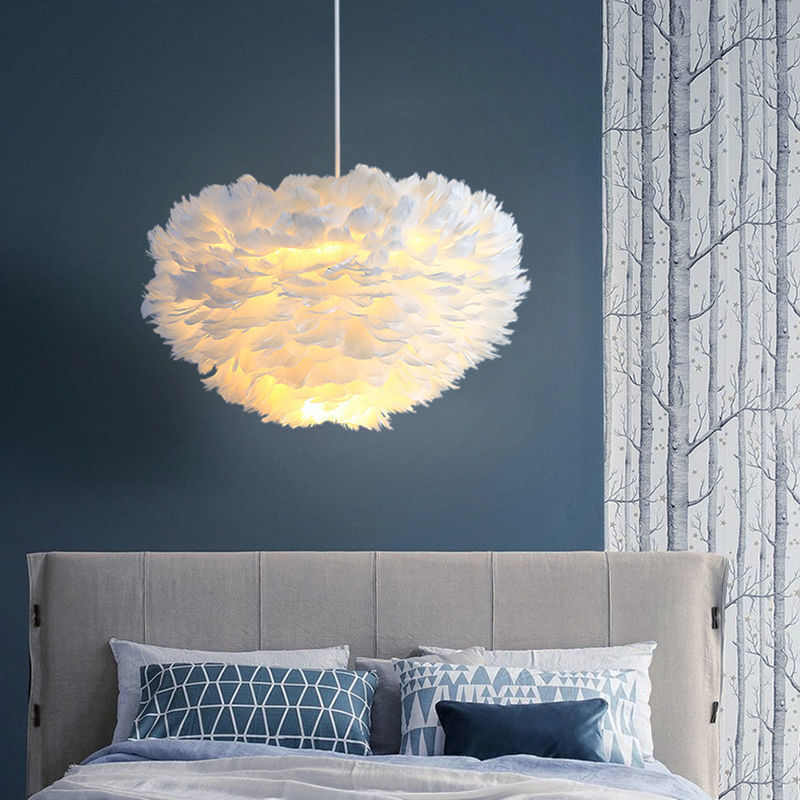 Moderne Minimalistische Master-Schlafzimmer-Inspiriert von Net Red Girl Herz-Lüster
