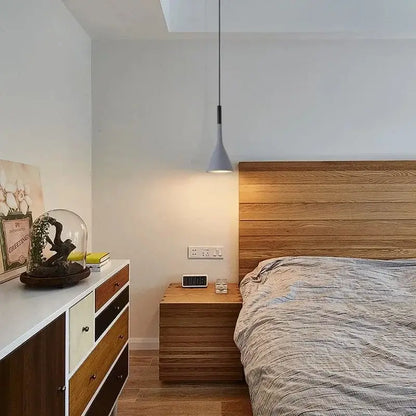 Modern gray metal pendant light with sleek minimalist design hanging above bed in kitchen multicolor metal pendant set