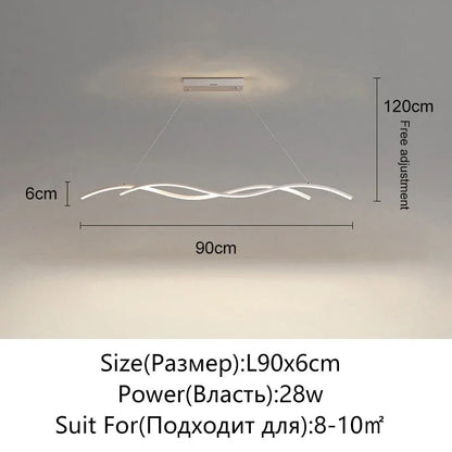 Modern Minimalist White Aluminum LED Pendant Light - Decorbites