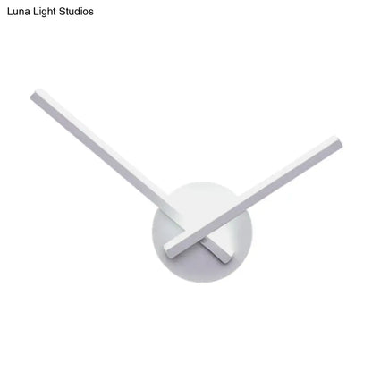 Modern minimalist white ceiling light with sleek white wall clock design and direct wired electric maximum bulb wattage use