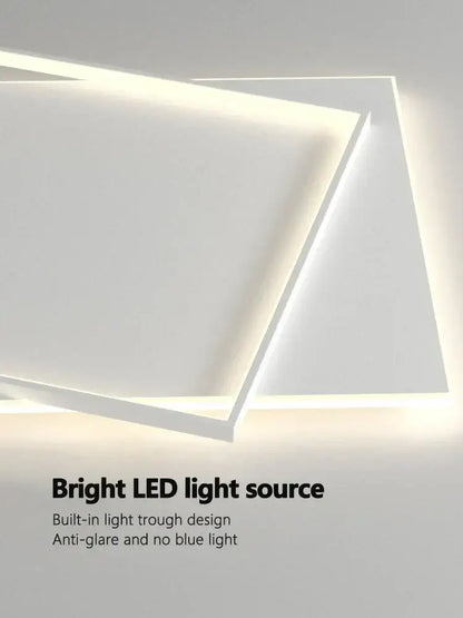 Modern minimalist white led ceiling lamp with sleek design and built-in illumination by decorbites led ceiling