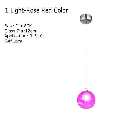 Modern multicolored clear glass chandelier with a sleek translucent pink globe and polished chrome mount for living room decorbites clear glass