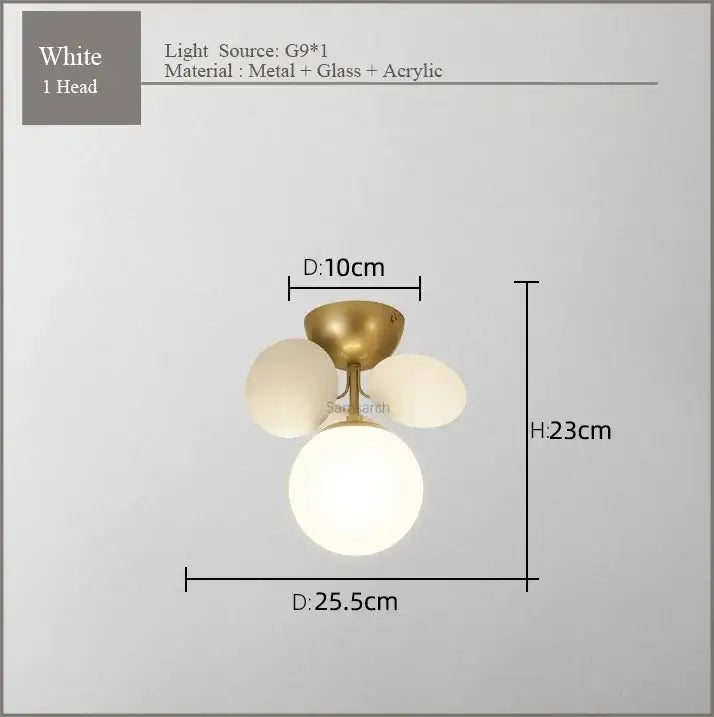 White modern glass ceiling chandelier with brass base and three frost glass globes for bedroom decorbites frost glass lighting