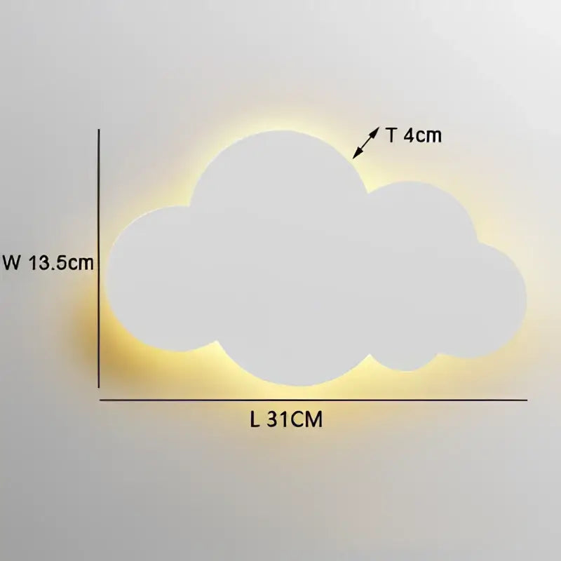 Modern pink blue and yellow decorbites cloud wall light with warm yellow led illumination for bedroom decorbites cloud wall