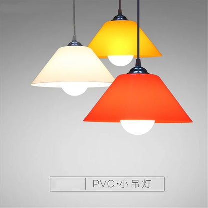 Modern PVC Dome Pendant Light With Iron Accents - Decorbites