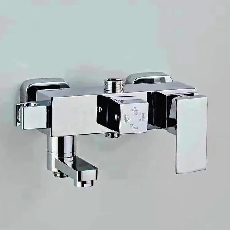 Modern rectangular black chrome bathroom mixer tub valve faucet with sleek chrome bathroom mixer and decorbites black chrome finish
