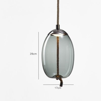 Amber Twine Glass Chandelier