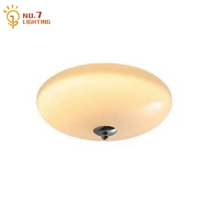Modern ribbed cream glass round ceiling light with cream-colored oval shade and sleek chrome fixture for bedroom decorbites ceiling lights