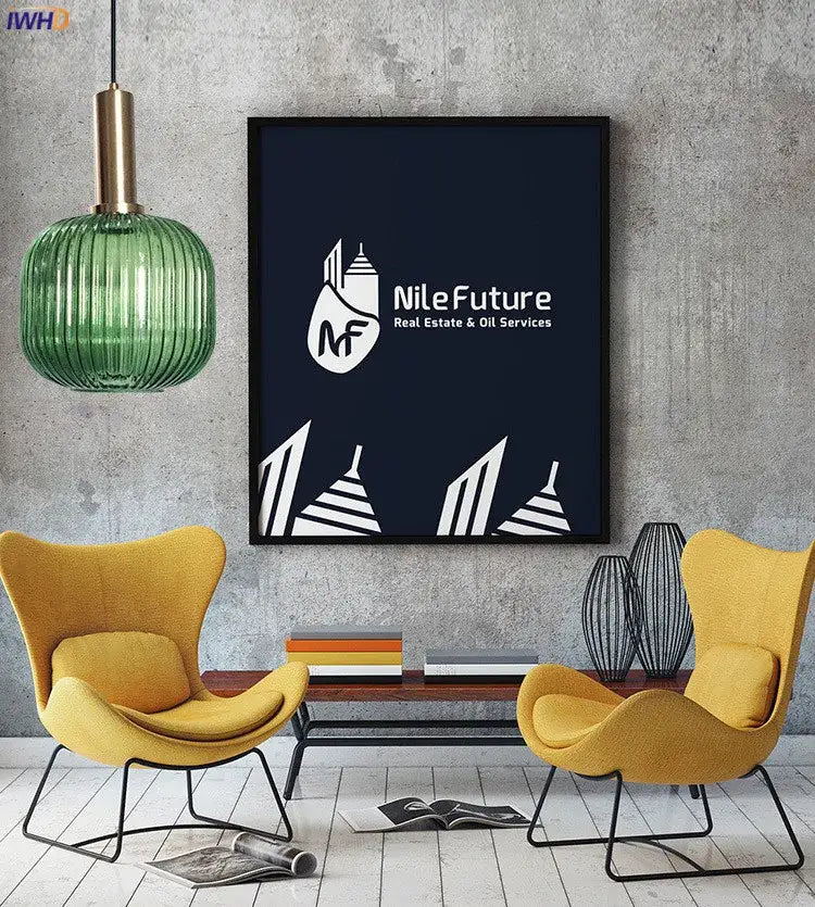 A modern green ribbed glass pendant light with a brass stem ideal for dining room glass pendant lighting