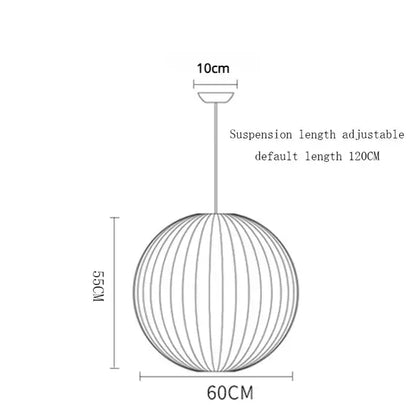 Modern ribbed white elegant silk designer pendant lamp with adjustable suspension for living room decorbites elegant silk decor