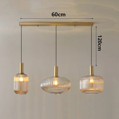 Modern Ring Glass Pendant Light - Decorbites