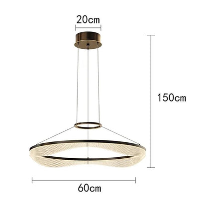 Modern Sculptural Ring Pendant Light Chandelier - Decorbites