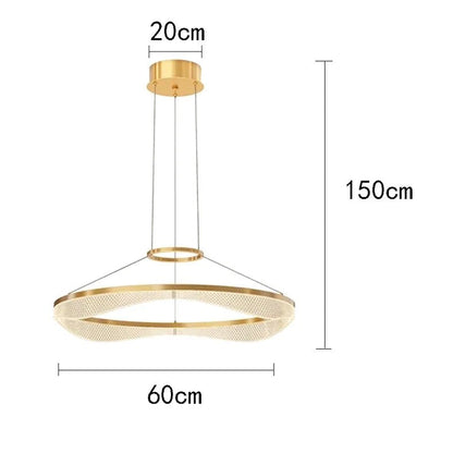Modern Sculptural Ring Pendant Light Chandelier - Decorbites