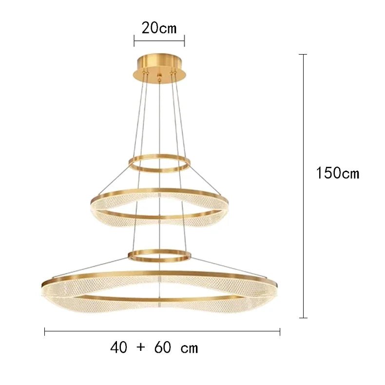 Modern Sculptural Ring Pendant Light Chandelier - Decorbites