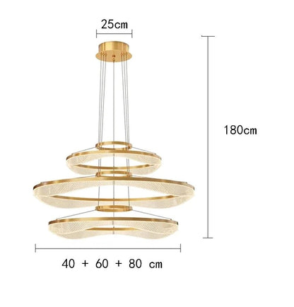 Modern Sculptural Ring Pendant Light Chandelier - Decorbites