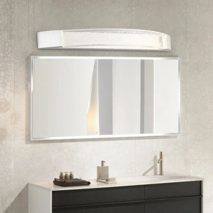 Modern silver bubble crystal wall mount vanity light with integrated led lighting for 110v-120v bathroom mirror
