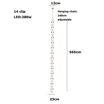Modern silver and white crystal gold chain chandelier with 100cm adjustable gold chain fixture for dining room decorbites crystal gold