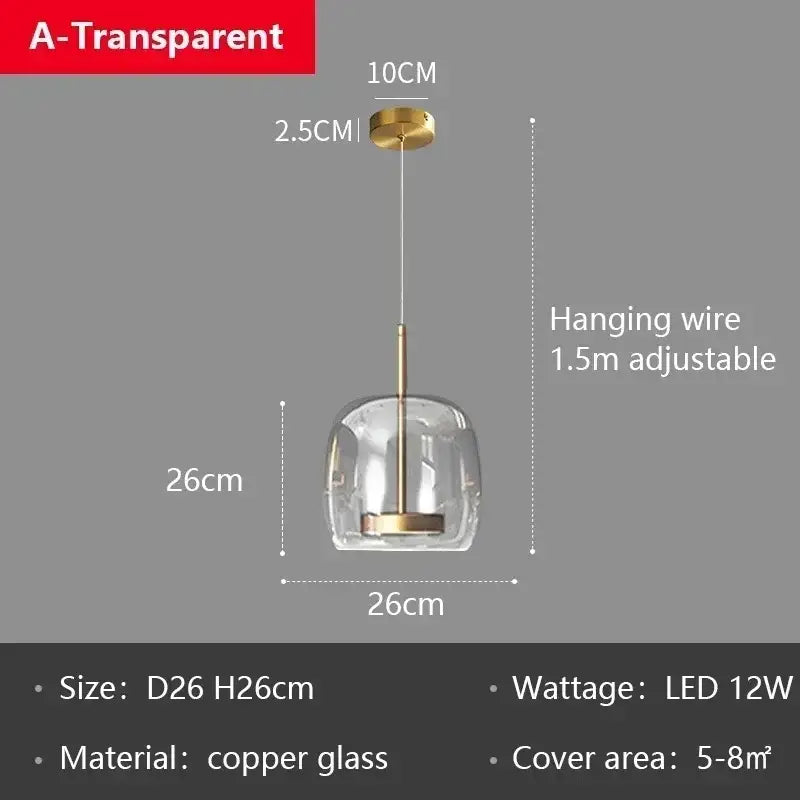 Modern smoked gray glass led pendant chandelier with brass frame and adjustable wire perfect for dining room lighting