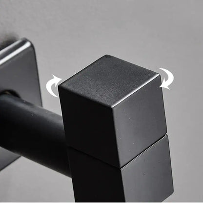 Black matte-finished square magnetic cube for decorbites black wall mount washing machine tap and garden faucet use