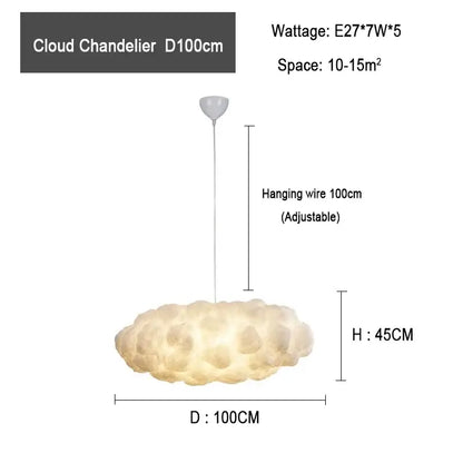 Modern textured white cloud chandelier with a soft off-white textured surface and adjustable hanging wire by decorbites cloud chandelier