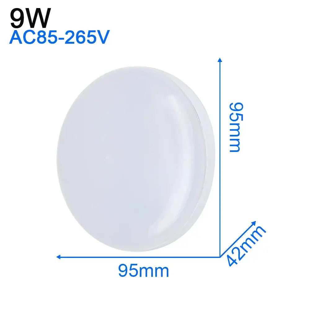 Modern ultra thin white decorbites led ceiling light with smooth diffused surface 95mm diameter for living room decor