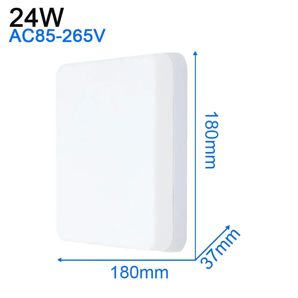 Modern ultra thin white rectangular 24w led ceiling light with ac85-265v voltage for living room decorbites led ceiling