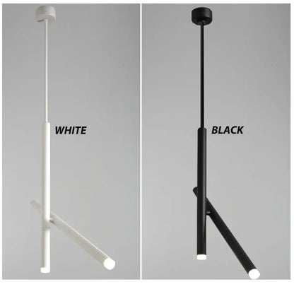 Minimalist modern white adjustable double angle led ceiling spotlights by decorbites in sleek white and matte black finishes