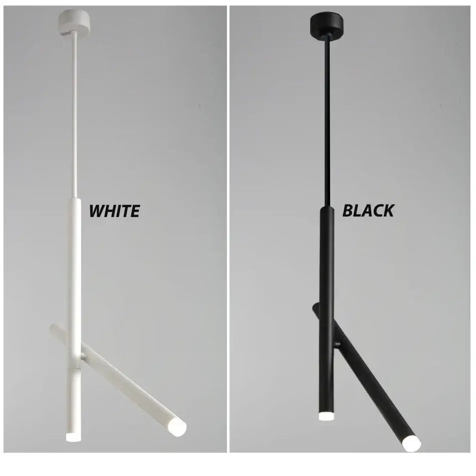 Minimalist modern white adjustable double angle led ceiling spotlights by decorbites in sleek white and matte black finishes