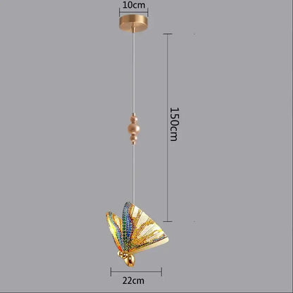 Modern white and gold butterfly pendant lights featuring a decorative golden butterfly pendant light with iridescent gemstone wings and brass ceiling mount for bedroom decorbites butterfly pendant lights