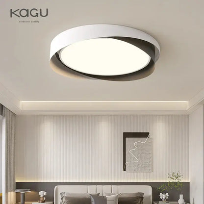 Modern white and black dimmable led chandelier by kagu featuring decorbites dimmable led for living room decor