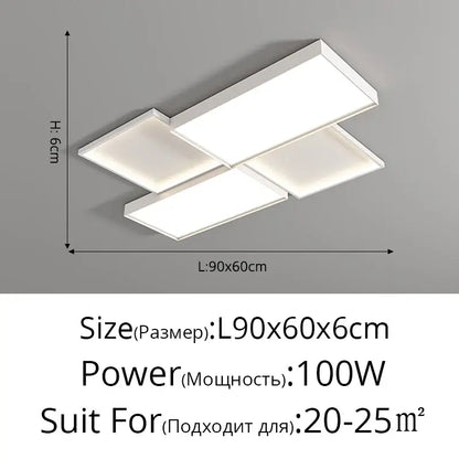 Modern white rectangular ceiling light fixture with sleek geometric design from decorbites elegant chandelier lights collection