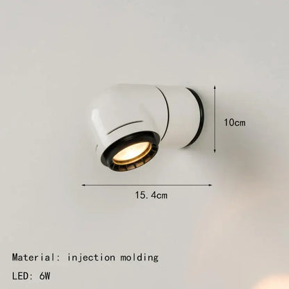 Modern white and black led wall light sconce with sleek design ideal for bedroom decorbites led wall lighting