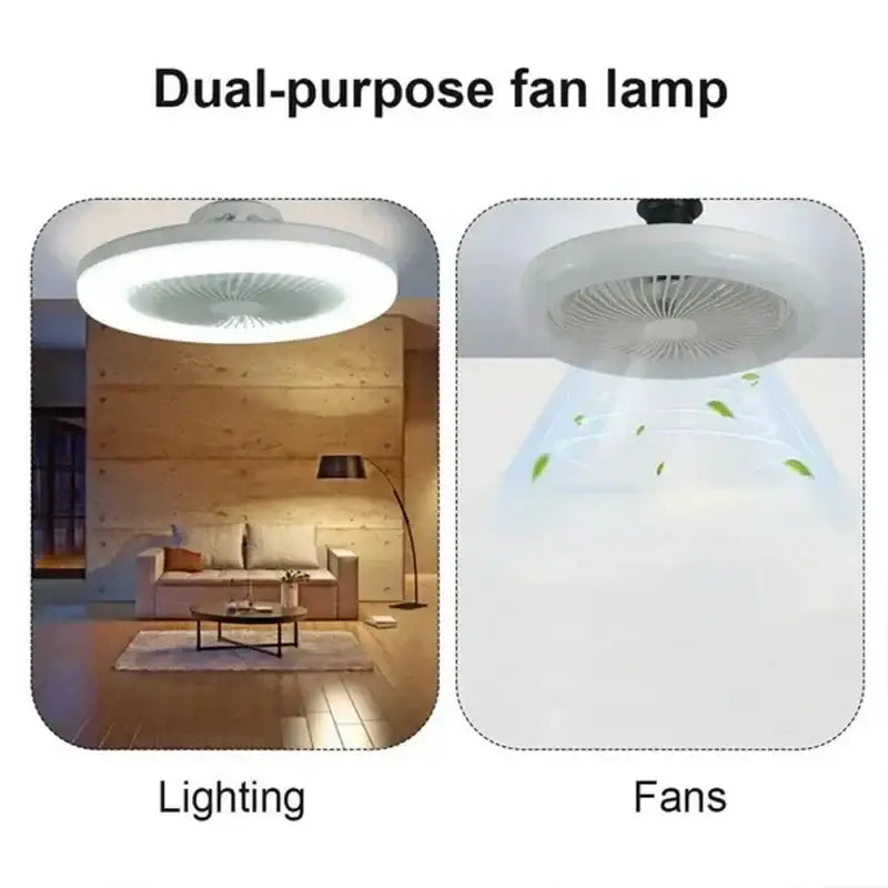 Modern white circular decorbites ceiling fan with remote control features integrated led lighting and adjustable airflow