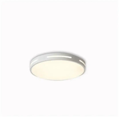 Modern white circular led ceiling aluminium lights with a sleek frame and soft diffused glow by decorbites ceiling aluminium