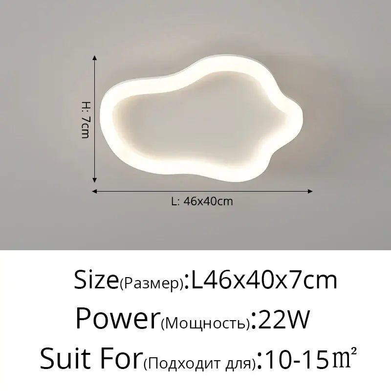 Modern white cloud ceiling light with sleek finish and soft glow illumination for decorbites cloud ceiling decor