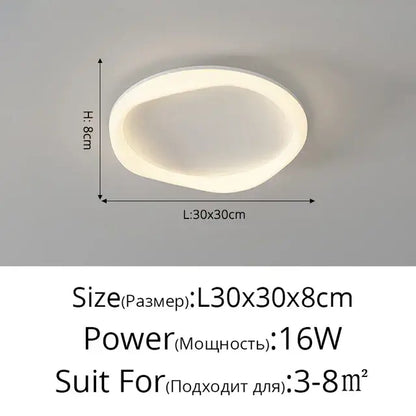 Modern white cloud ceiling light with a sleek oval design and integrated led glow for soft bedroom illumination