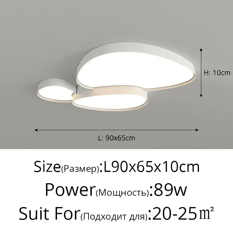 Modern white cloud ceiling lights with oval led panels and minimalist design ideal for living room decorbites cloud ceiling