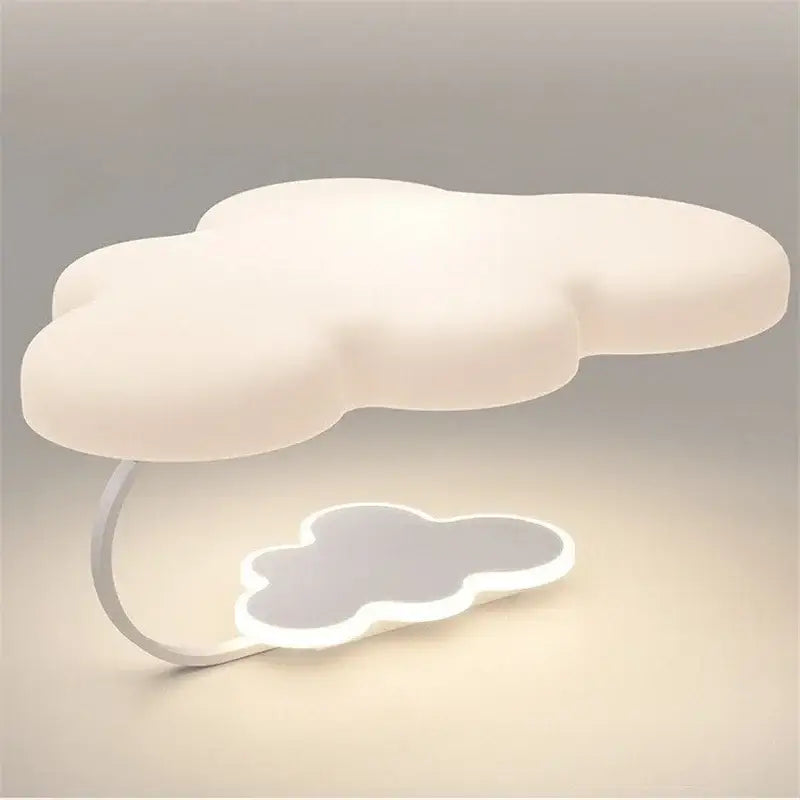 Modern white cloud ceiling lights led lamp with soft white cloud-shaped design and sleek minimalist base for nursery decorbites cloud ceiling