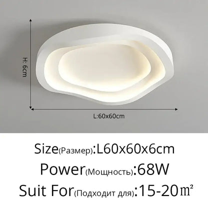 Modern white cloud designer ceiling lights featuring a sleek layered oval design for living room decorbites ceiling lights