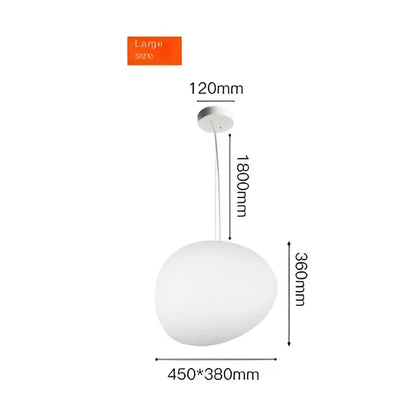 Modern white frosted glass ball led pendant light with egg-shaped matte glass design for dining room decorbites glass ball