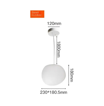 Modern white glass ball led pendant light with minimalist design and metallic ceiling mount for dining room decorbites glass ball