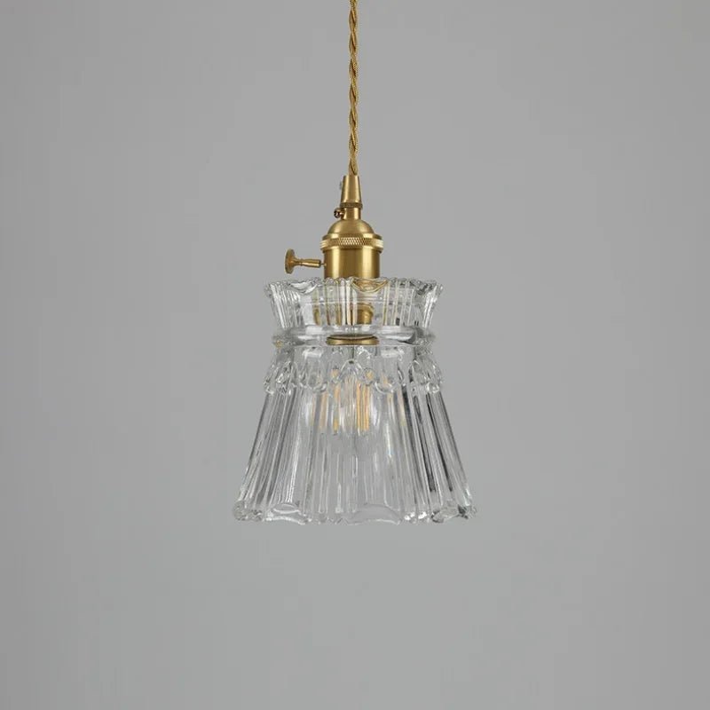 Modern White Glass Flower Pendant Light - Decorbites