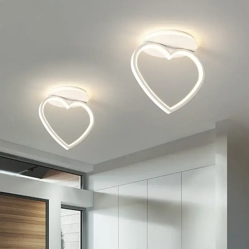 Modern white heart ceiling light with led lighting fixture featuring sleek design for bedroom decorbites heart ceiling