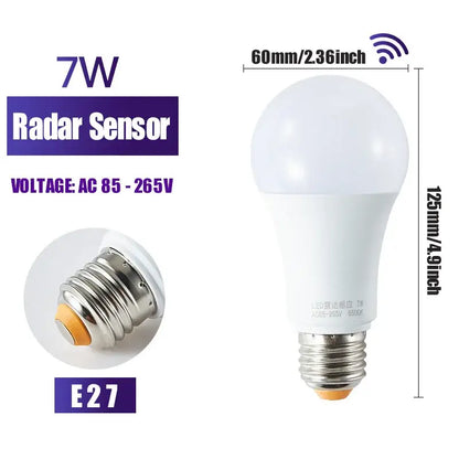 Modern white led wall lamp with frosted glass globe and metallic e27 base for porch radar motion sensor lighting