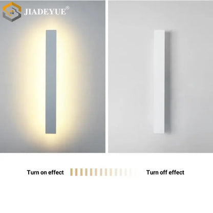 Modern white led waterproof garden wall lamp with sleek rectangular design and warm ambient decorbites led waterproof lighting