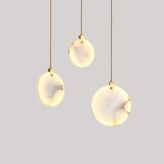 Modern White Marble Pendant Light - Decorbites