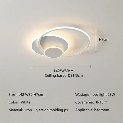 Modern white minimalist circles led ceiling light with concentric rings for bedroom decorbites circles led ceiling lights