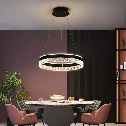Modern White Ring LED Pendant Light - Decorbites