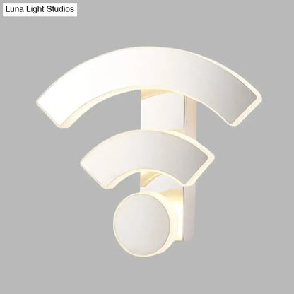 Modern white wifi wall lamp sconce light with led design compatible with 220v-240v 110v-120v for bedroom use